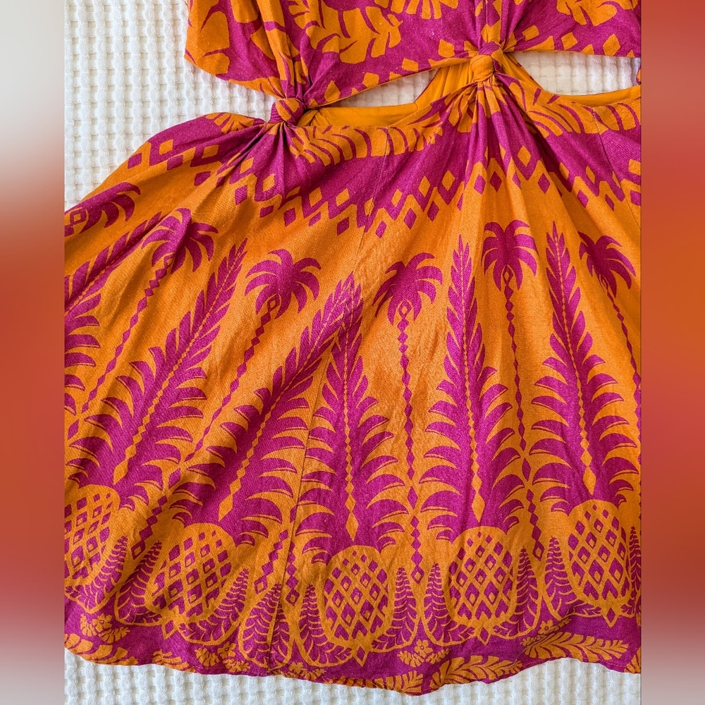FARM Rio Pink and Orange Mini Dress - Picture 7 of 16
